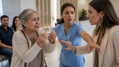 La abuela que fue rechazada públicamente por su hija en la sala de espera: El secreto que nadie esperaba