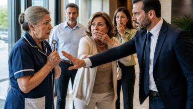 La portera acusada en público: la vecina silenciosa que descubrió el engaño del presidente