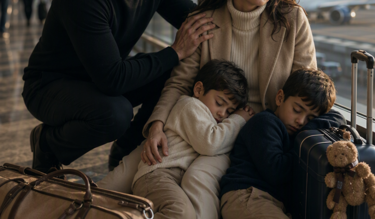 Un ritardo in aeroporto mi fece incontrare di nuovo la donna scomparsa sei anni prima… poi vidi i due bambini e scoprii il segreto che mia madre aveva nascosto