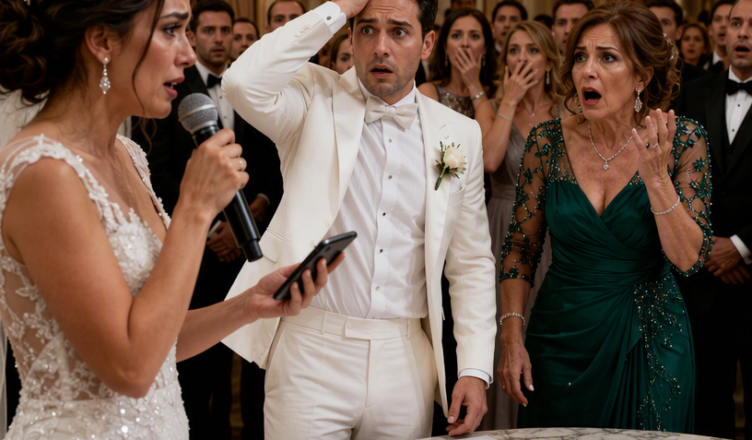 L’annuncio al matrimonio che fece crollare tutto. Durante il ricevimento del nostro matrimonio, mio marito prese improvvisamente il microfono e annunciò davanti a tutti che sua madre sarebbe venuta a vivere nel mio appartamento, prendendone anche il controllo. Non discutii e non feci scenate. Presi semplicemente il microfono, guardai tutti gli invitati e rivelai la verità che loro avevano cercato di nascondermi. In pochi minuti, il loro piano perfetto crollò davanti a tutti.