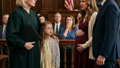 Incinta di otto mesi, chiese il divorzio senza pretendere nulla. Poi una bambina entrò in aula e tutto cambiò