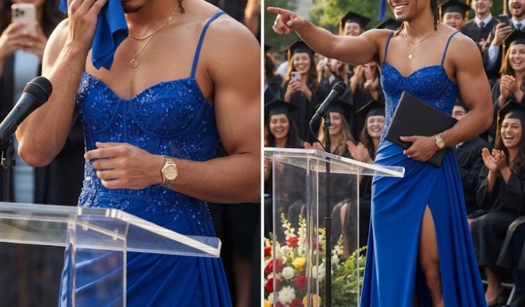 Alla cerimonia tutti fissavano il vestito rosso di mio figlio, ma solo io conoscevo la promessa che c’era dietro