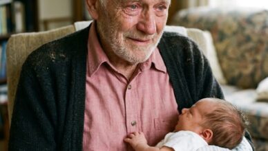 Portai mia figlia appena nata a conoscere l’uomo che mi aveva cresciuta. Appena vide i suoi occhi, mio nonno iniziò a piangere
