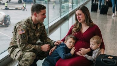 Sei anni dopo, ho ritrovato Evelyn in aeroporto con due bambini che mi somigliavano